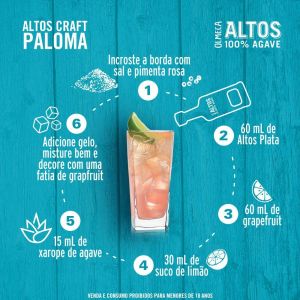Altos Plata Tequila Mexicana 750ml