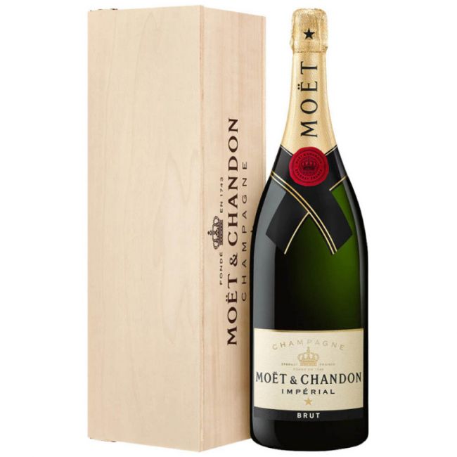 Champagne Moet Chandon Brut Imperial Jeroboam 3000ml - Caixa de Madeira