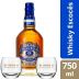 Chivas Regal Whisky 18 anos Escocês 750ml + 2 Copos de Vidro Personalizados