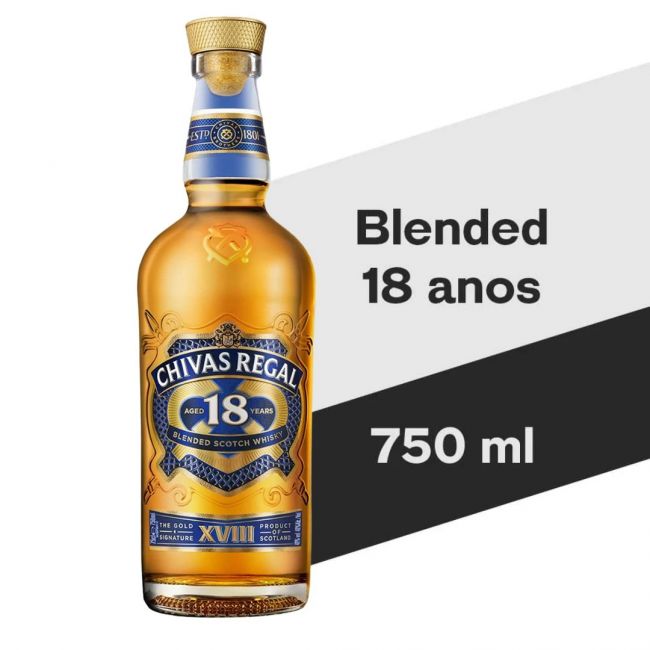 Chivas Regal Whisky 18 anos Escocês 750ml