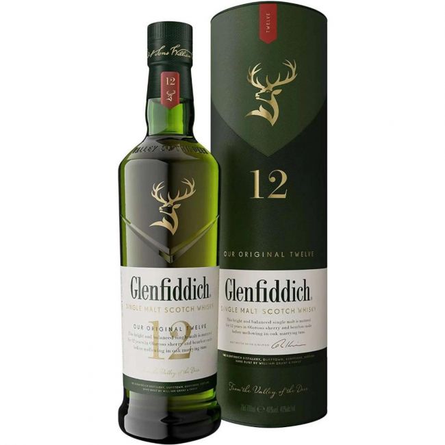 Whisky 12 Anos Glenfiddich 750ml