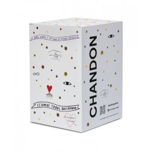Kit 2 Chandon Passion Rosé On Ice 750ml + 1 Box com 4 taças