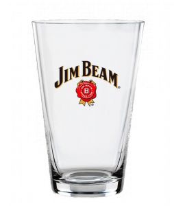 Kit Jim Beam Original 1000ml + Copo de vidro Personalizado