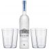 Kit Vodka Belvedere Pure 700 ml + 4 Copos Personalizados