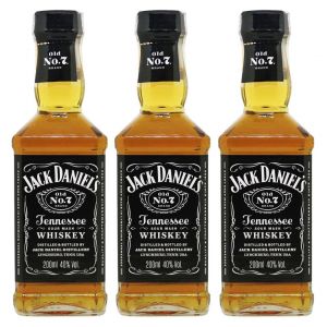 Kit Whisky Jack Daniels 200ml - 3 Garrafas
