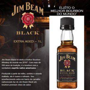 Miniatura Whisky Jim Beam Black Bourbon 50ml