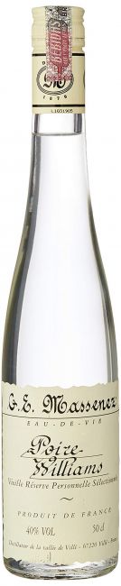 Poire Williams vieille réserve personnelle sélectionnée Massenez 500ml