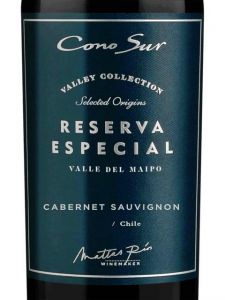 Vinho Cono Sur Reserva Especial Cabernet 750ml + Taça de Cristal