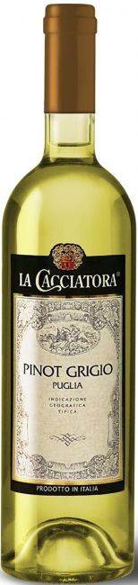 Vinho La Cacciatora Pinot Grigio Puglia 750 ml