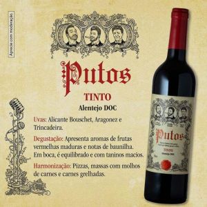 Vinho Português Alentejo Putos Tinto DOC 750ml