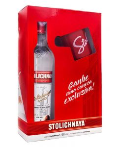 Vodka Stolichnaya 750 ml + Caneca Exclusiva